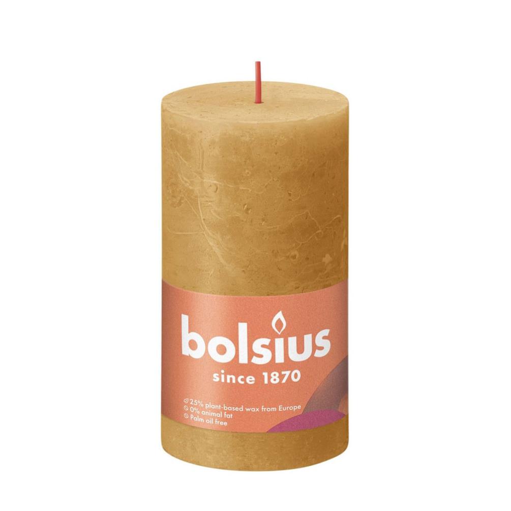 Bolsius Honeycomb Rustic Shine Pillar Candle 13cm x 7cm £6.29